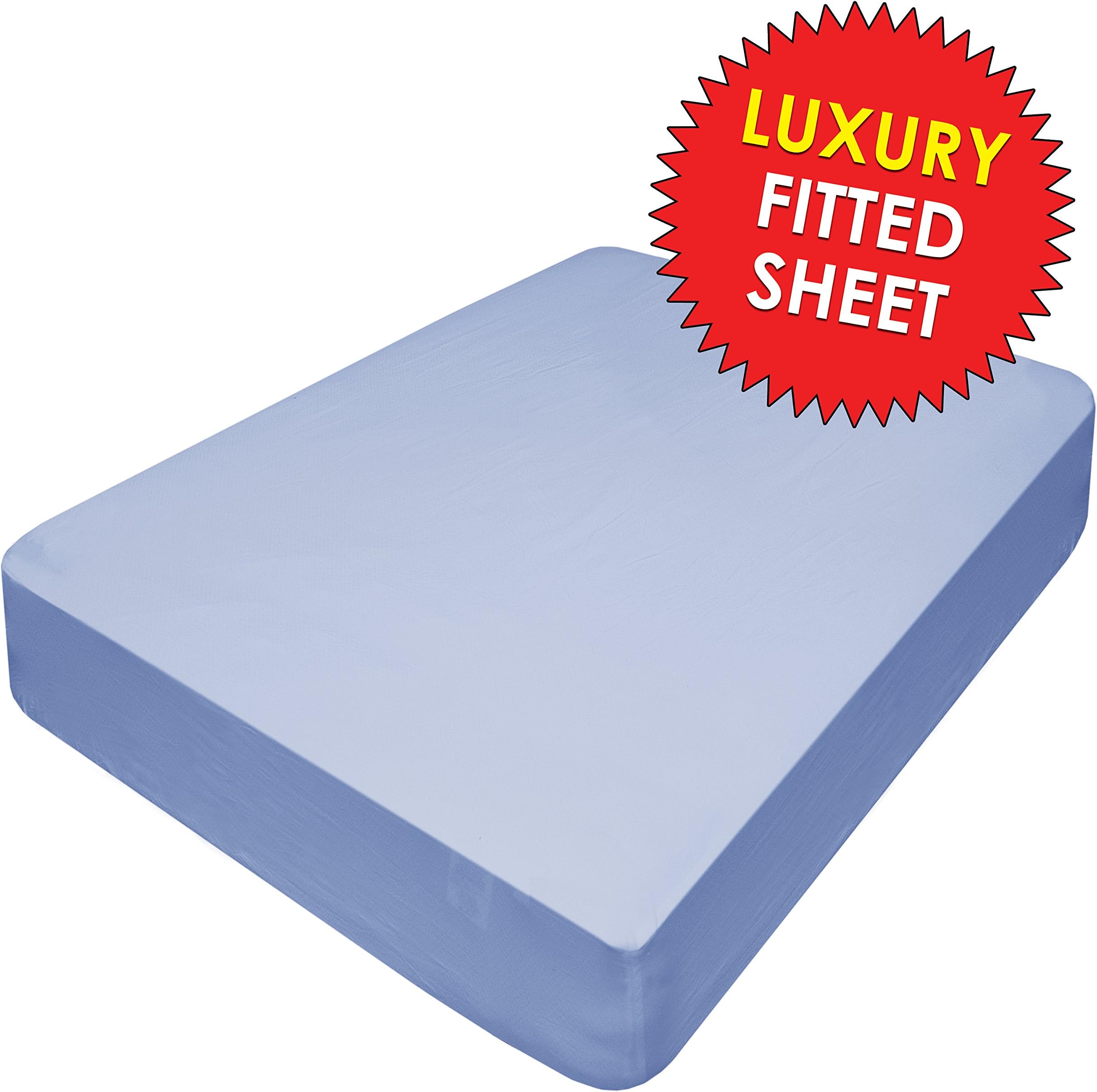 MPN Individual FITTED Sheet (Queen, Light Blue)