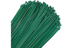 DGTANGYIN 4 inch 3mm Dark Green Nylon Garden Cable Zip Ties Self Locking Cable Ties Twist Ties, Multi-Purpose Cable Tie(100 Pcs)