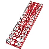 57 Nut and Bolt Thread Checker with 21 Standard &amp;17 Metric &amp;19 Drill Gauges | Bolt Measuring Tool with SAE and Metric, Thread Gauge Identifier, Wall Mount Screw Size Finder for Quick Bolt Organizer