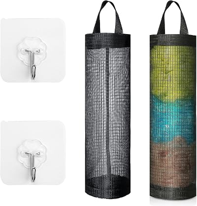 Himwein Plastic Bag Holder - Kitchen & Bathroom Storage Organizer