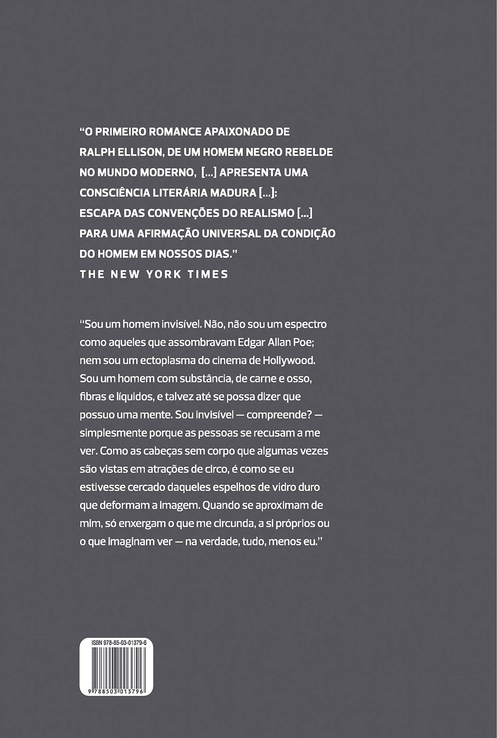 Livro 'Homem invisível' por Ralph Ellison