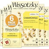 Wissotzky Chamomile Herbal Tea, 120 Tea Bags (6 Packs) | Soothing Aroma | Relaxing &amp; Calming Tea | Great for Sleep Support | Caffeine Free