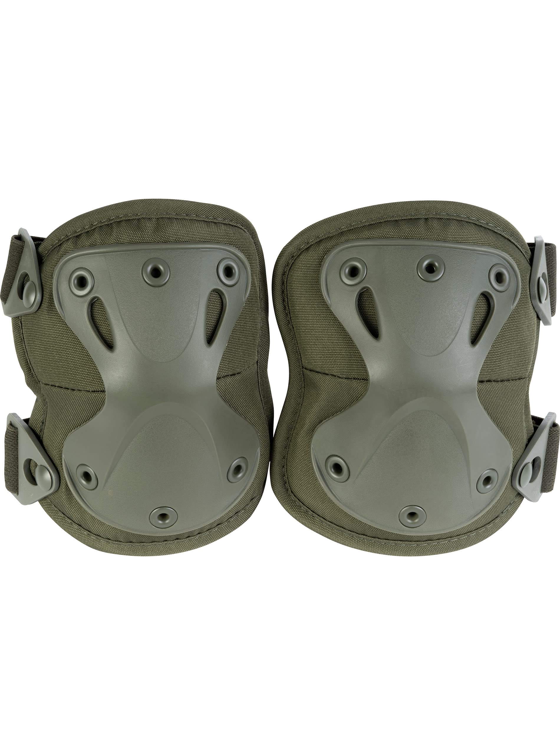 Viper TACTICAL Knee Pads Hard Shell, Lightweight 310g knee pads for work with Anti-Slip Foam and Quick-Release Straps – Ideal for Airsoft, Paintball, Hunting – Green