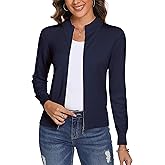 Totatuit Womens Long Sleeve Knitted Zip Up Sweater Cardigans Sweaters Lightweight Zipper Sweatshirts Jacket