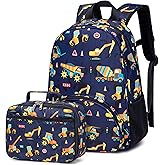 Backpack for Kids Boys Girls Preschool Kindergarten Bookbag Set with Lunch Box Toddler School Bag
