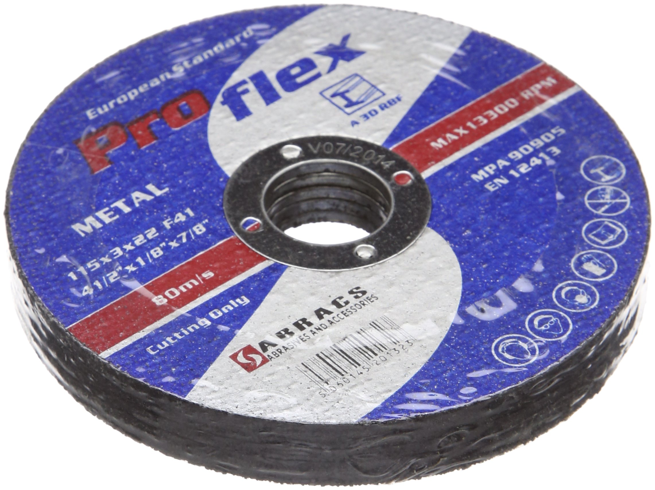 Connect 32059 Abracs 115mm x 3.0mm Flat Cutting Discs 25pc