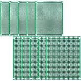 YUNGUI Large PCB Board,7x10cm 8x12cm Prototype Printed Circuit Board Soldering and Electronic Breadboard Kit(10 Pieces)