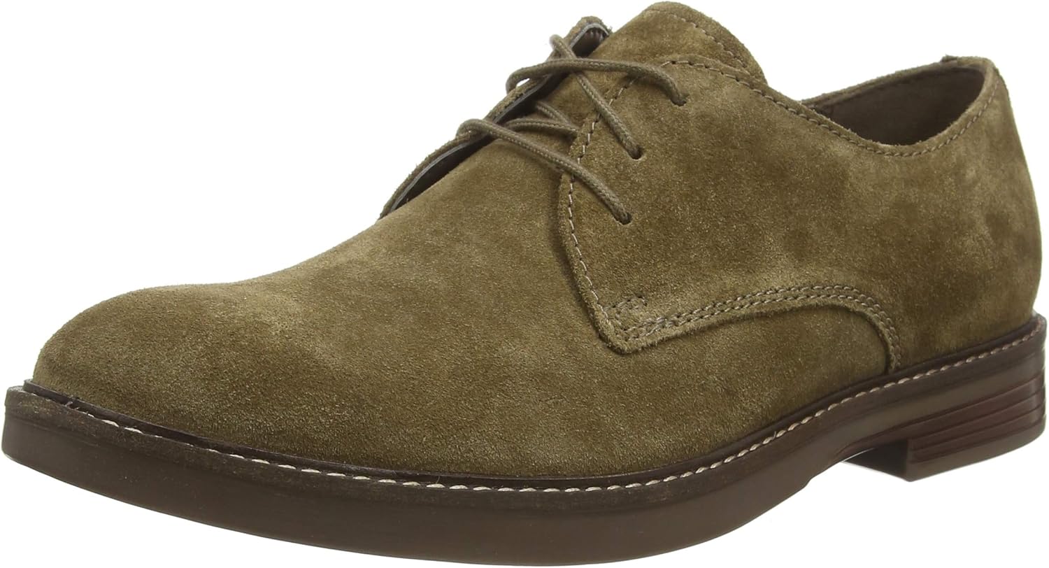 clarks olive suede