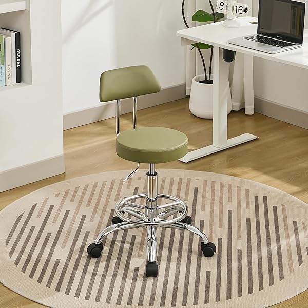 FIRAVOE DRAFTING CHAIR (WORK STOOL WITH BACK)(SWIVEL SHOP...