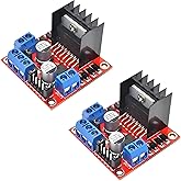 WWZMDiB 2 Pcs L298N Motor Driver Controller Board DC Dual H Bridge Module for Arduino Raspberry Pi Stepper Motor (2 Pcs, L298N)