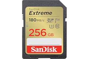 SanDisk 256GB Extreme SDXC UHS-I Memory Card - C10, U3, V30, 4K, UHD, SD Card - SDSDXVV-256G-GNCIN