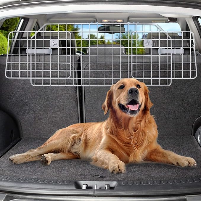 rabbitgoo Dog Car Barrier for SUVs, Van, Vehicles Adjustable Large