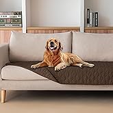 gogobunny 3X Stronger Waterproof Pet Blanket, Scratch Proof Furniture Protector for Dogs Cats, Reversible Cover 30x70 Inch, Dark Chocolate