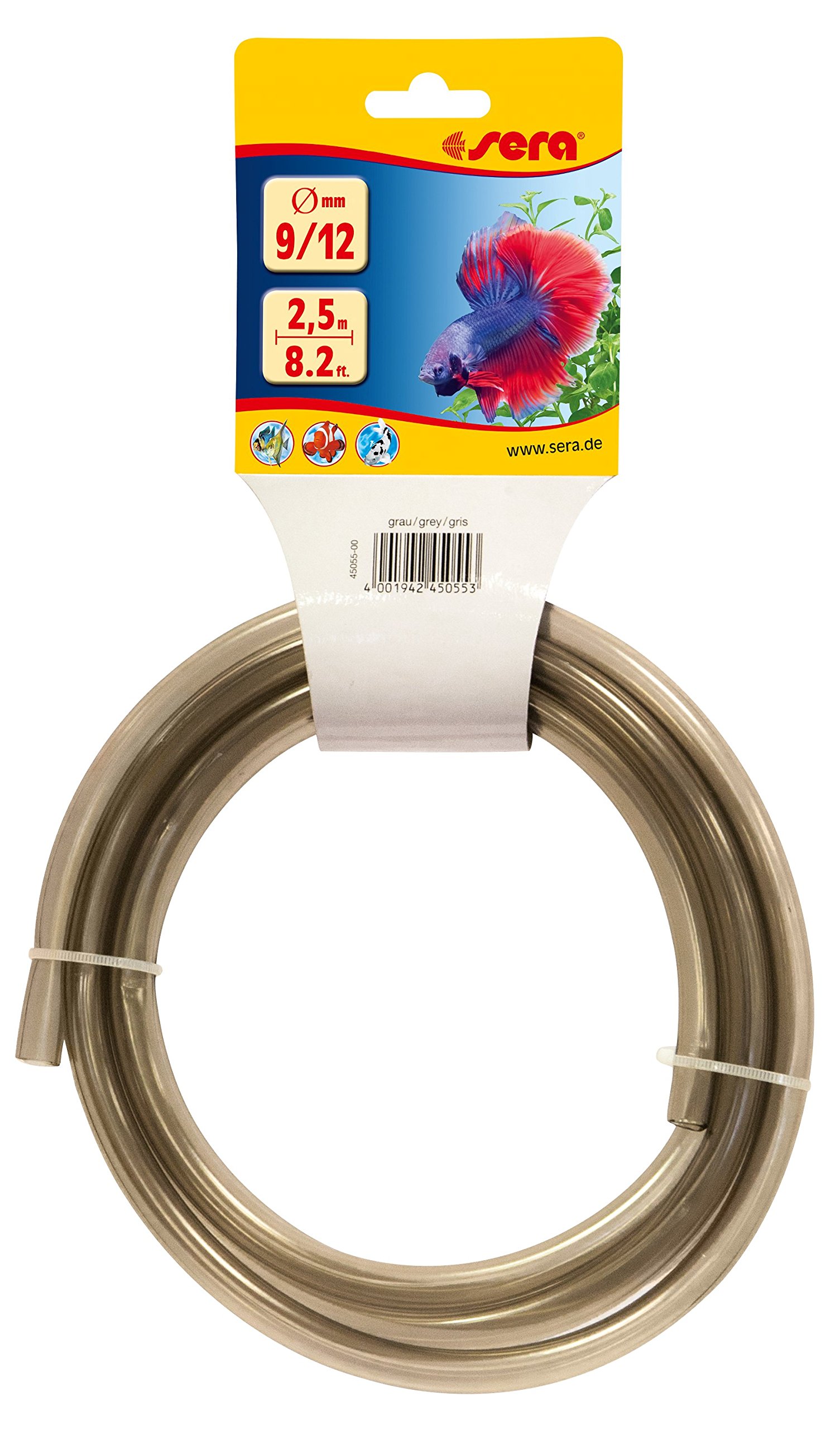 sera Hose 9/12 Grey 2.5 m