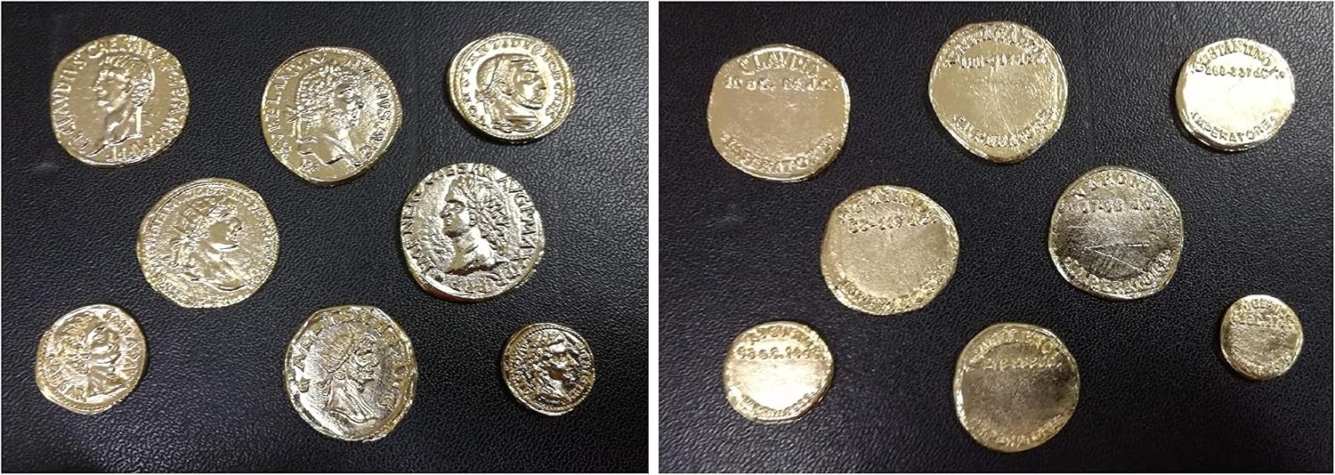 Ancient Roman Coins gold plated - 8 pieces SET-Artisanal reproduction - Image 4
