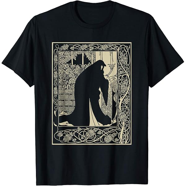 Camiseta Gótica Con Diseño De Tarot Death Card - Temática Oculto, Halloween, Estilo Alternativo