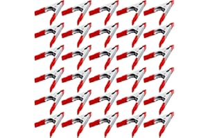 TOPZEA 30 Pack Steel Spring Clamps, 4 Inch Metal Clamps Set Spring Clip Clamps with Ergonomic Handles for Wood Working, Gripp