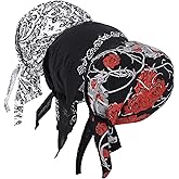 DOCILA 3 Pcs Skull Caps for Men Fashion Sweat Wicking Helmet Liner/Hard Hat Beanie Breathable Motorcycle Cycling Sports Cap