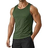 PINSPARK Men's Tank Tops UPF 50+ Quick Dry Sleeveless Athletic Shirts Gym Workout Running Beach Swim Muscle Tee Summer