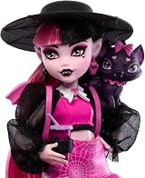 Monster High Draculaura Doll with Count Fabulous Pet and Accessories view 3