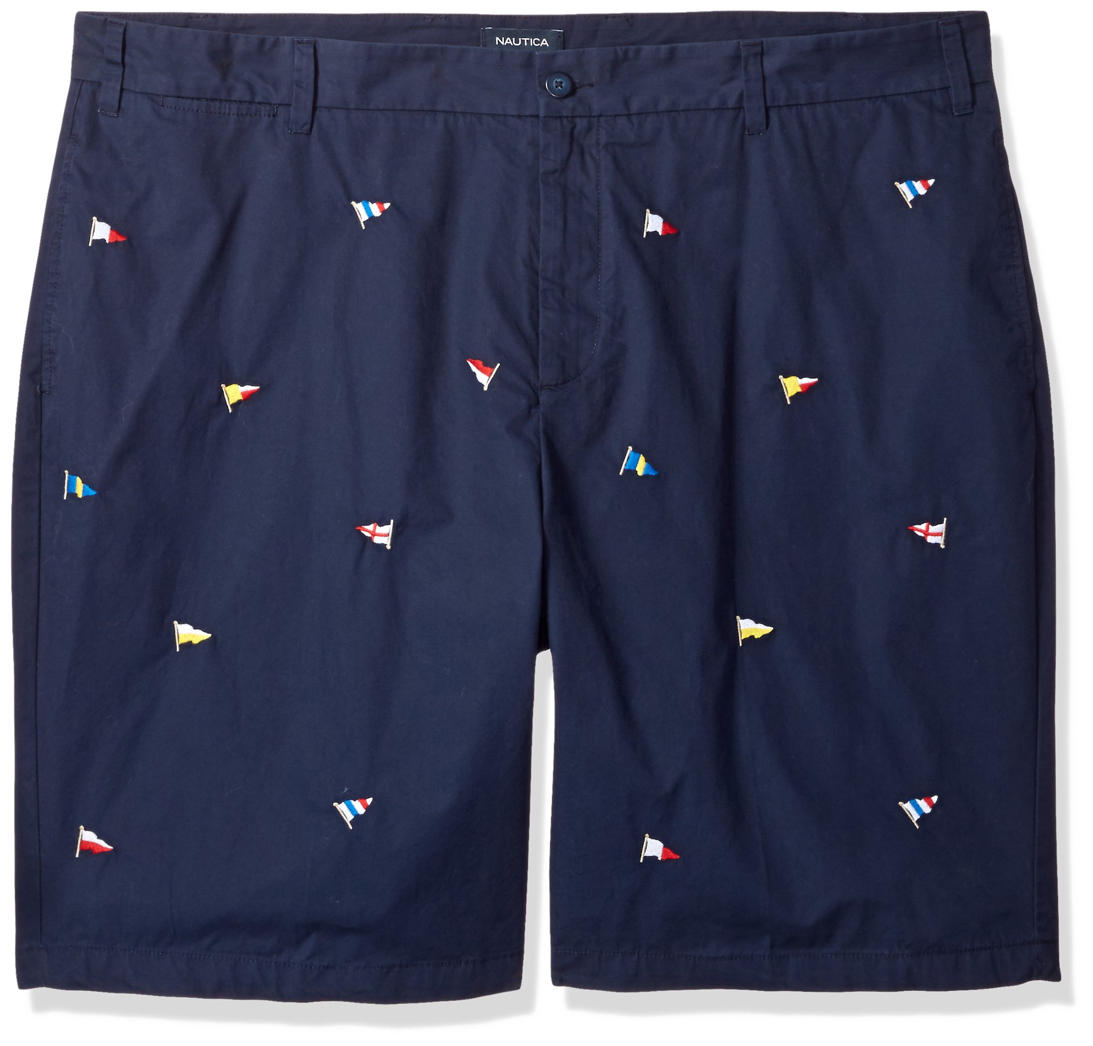 Nautica Printed Classic Fit Flat Front Short Nautical Fashions