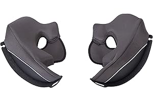 SCORPIONEXO Scorpion Kwikwick EXO-GT920/EXO-AT950 Cheek Pads Street Motorcycle Helmet Accessories - Black / 3X-Large