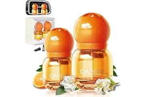 CARORI Car Air Freshener Vent Clip New Car Scent Air Freshener Clip,13ml*2 Pack Long Lasting Deodorizer, Up to 180 Days Refresher Odor Eliminator-Gardenia