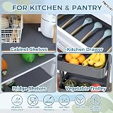 Hersvin Drawer Liners 70cm x 500cm EVA Non-Slip Non-Adhesive Dark Gray Dot view 7