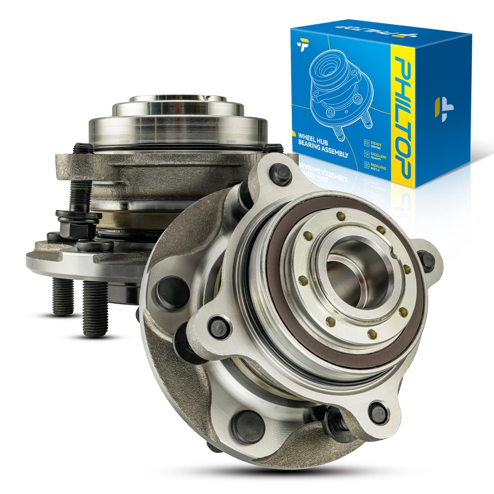 Photo 1 of PHILTOP 515204/950006 RWD Front Wheel Bearing Fit for Toyota Tundra 2007-2021, Toyota Sequoia 2008-2022 Wheel Hub Assembly