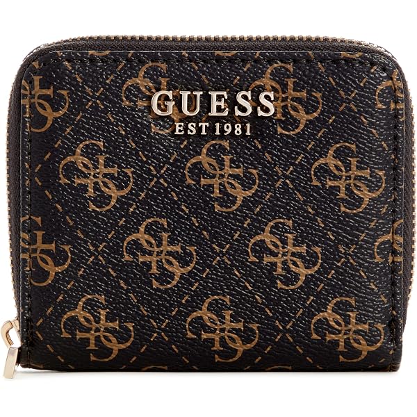 GUESS Giully SLG Portafoglio Small Zip Around – Colore Ivory (Avorio) – Confezione Regalo - 5