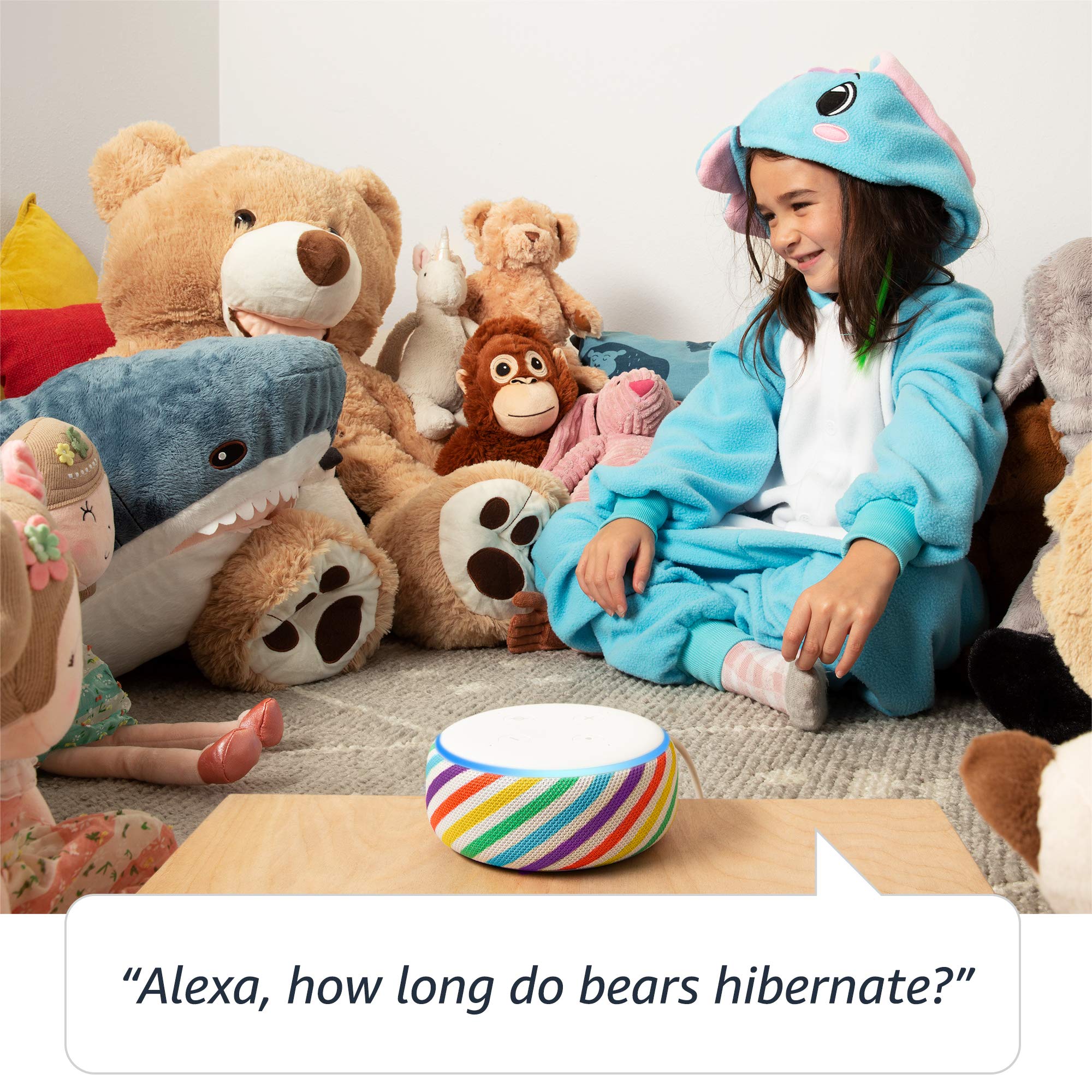 Voice Control All-New Echo Dot Kids Edition, an Echo designed for Kids, Blue Voice Control All-New Echo Dot Kids Edition, an Echo designed for Kids, Blue