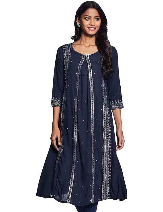 Women's Rayon Straight Kurta