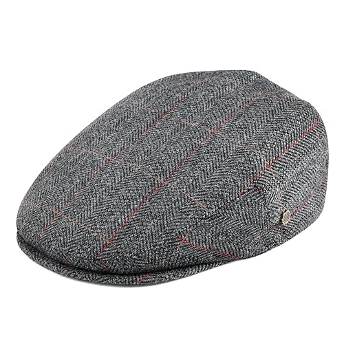 VOBOOM Men's Herringbone Flat Ivy Newsboy Hat Wool Blend Gatsby