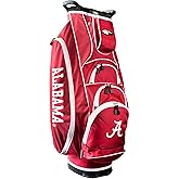 Team Golf NCAA Alabama Albatross Golf Bag Lightweight, 10-Way Club Divider, Spring Action Stand, Insulated Cooler Pocket, Velcro Glove and Umbrella Holder & Lift Assist Handles