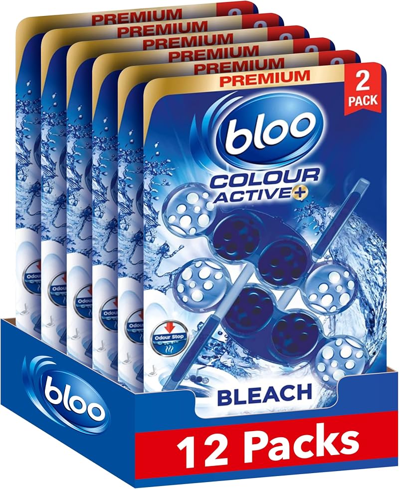 Bloo Colour Active Toilet Rim Block Bleach with Anti-Limescale 2 Pack 6