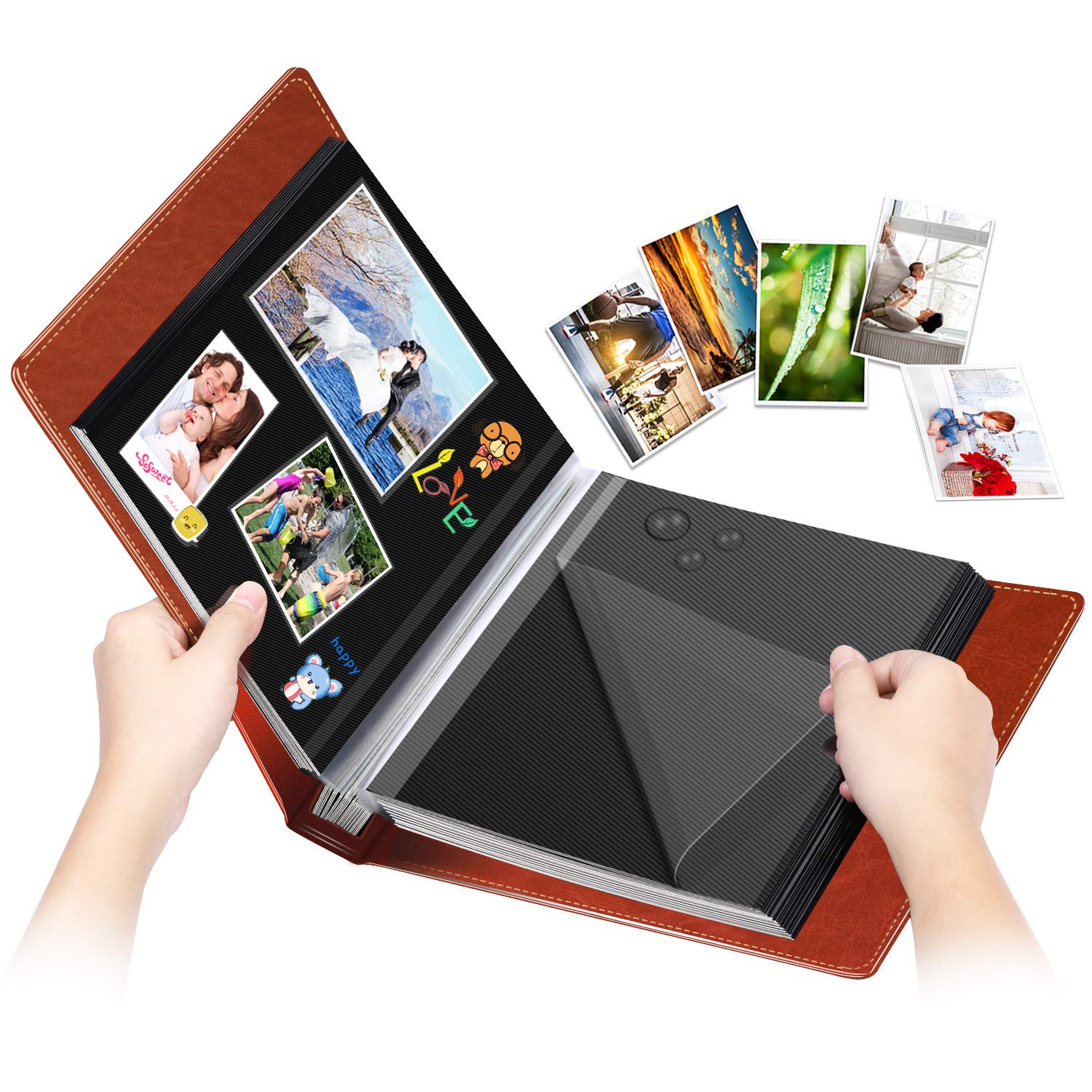 Buy 1DOT2 Plastic SelfAdhesive Leather Cover, 60 Black Pages