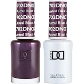 DND Gel Nail Polish Duo, Red, 0.5 Fl Oz Each | Matching UV/LED Gel Polish &amp; Air Dry Lacquer Set, Chip-Free Long Lasting Red Nail Color, Easy Soak Off Removal