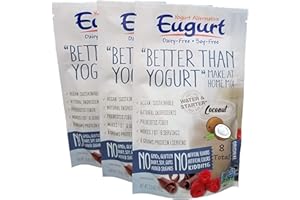 EUGURT "Better Than Yogurt" Make At Home Mix (Dairy and Soy Free!) (Coconut, 8-Pack)