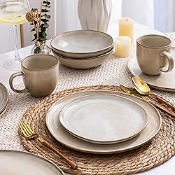 AmorArc Ceramic Dinnerware Sets,Handmade Reactive