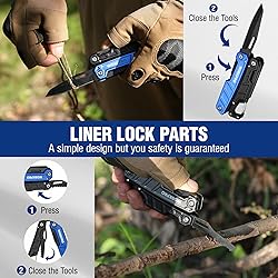 WORKPRO Multitool-11 in 1 Camping Tools with Mini