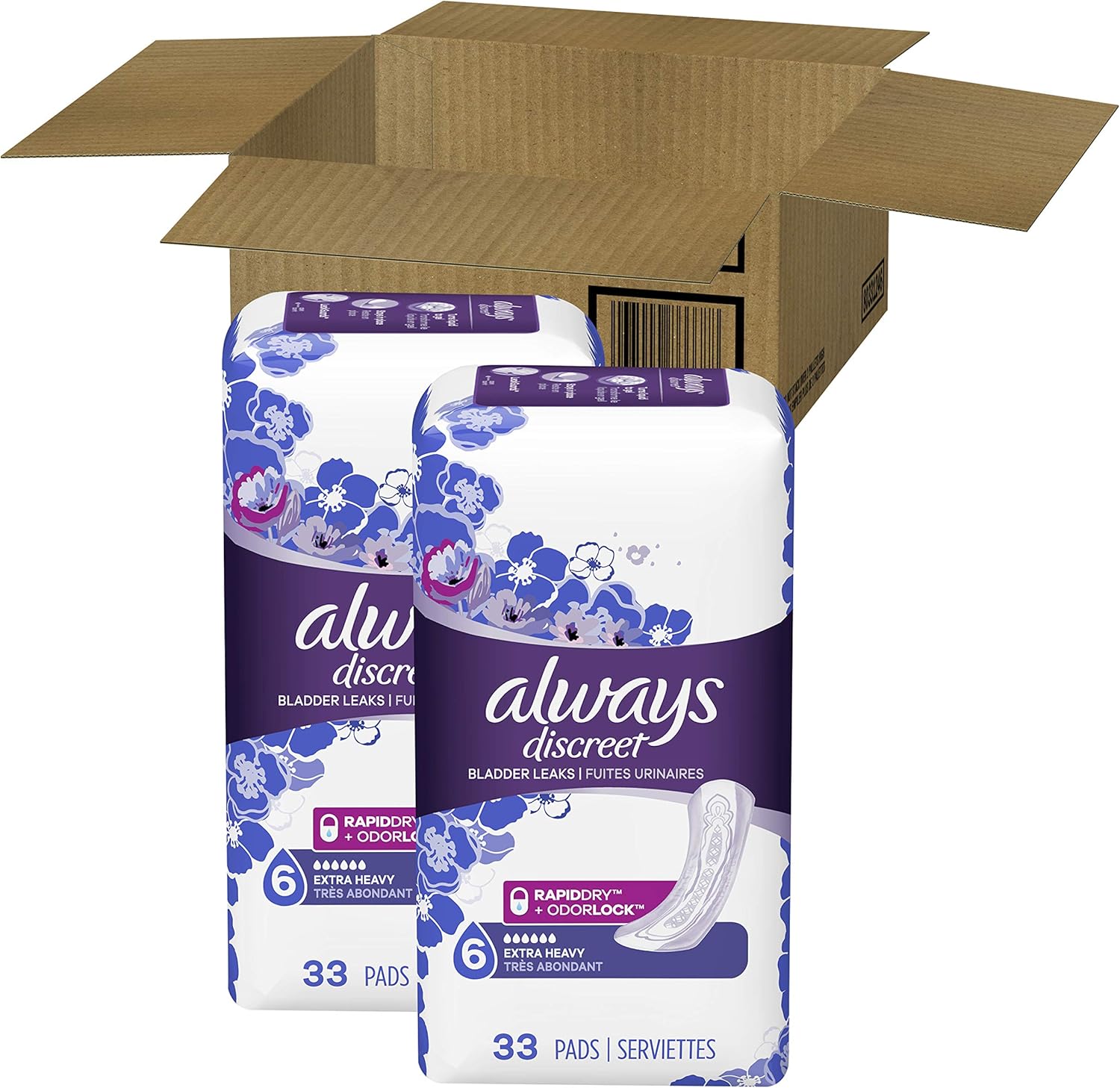 Always Discreet Incontinence Pads for Women: Health & Personal Care