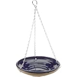 Amazon.com : Gardman BA01114 Glazed Ceramic Hanging Bird Bath/Feeder ...