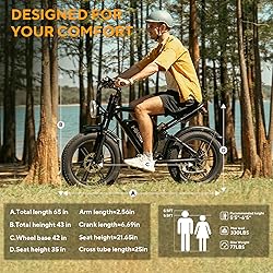 HiKeep Electric Bike for Adults, 20 inch Fat Tire