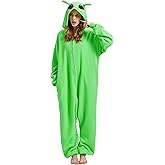 NAMHTOM Adult Astronaut Onesie Costume Pajamas Cartoon Onesie Halloween Sleepwear Zipper Jumpsuit