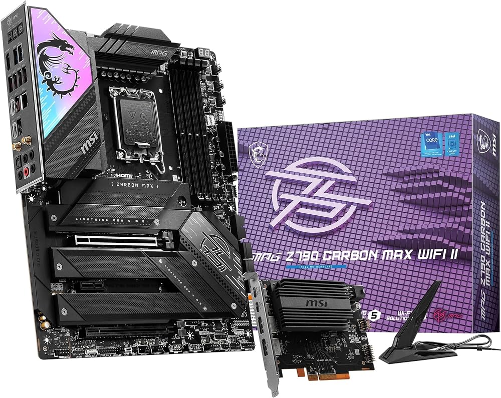MSI MPG Z790 CARBON MAX WIFI II Motherboard LGA 1700 DDR5 PCIe 5.0 Wi-Fi 7