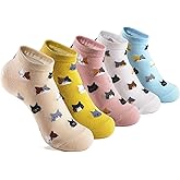 MESU Ankle Socks for Womens 5 Pairs Cute No Show Low Cut Socks