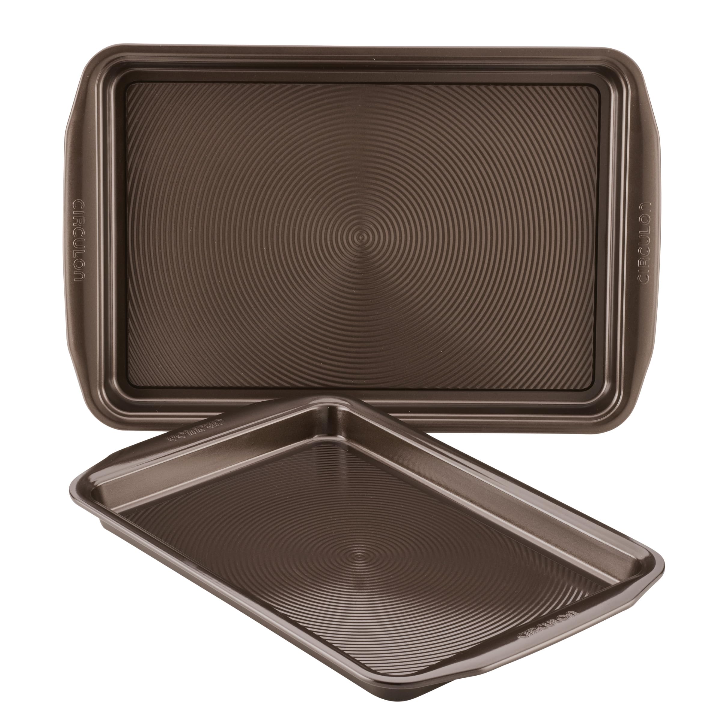 Circulon 47107 2 Piece Baking Sheet, Steel, Chocolate