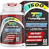 Testosterone Supplement for Men - Testosterone Booster for Men, 4X Strength Male Enhancing Supplement with Turkesterone, Zinc, Ashwagandha, Maca Root for Workout, Muscle Builder, Energy - 60 Capsules