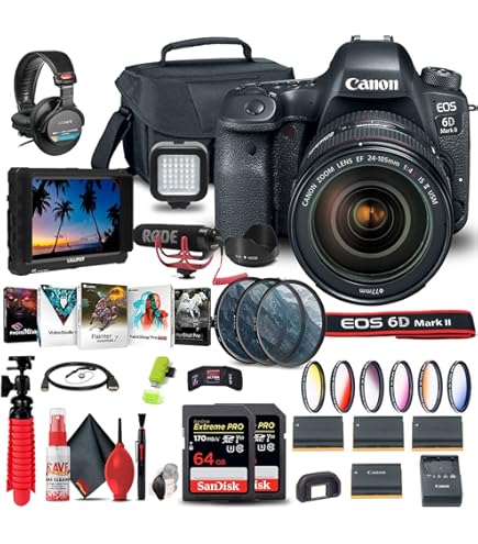 Amazon.com : Canon EOS 6D Mark II DSLR Camera with 24-105mm f/4L