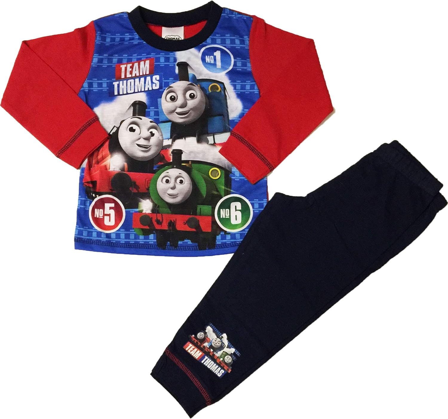 Boys Thomas The Tank Engine Pyjamas Pjs Ages 18 Months to 5 Years